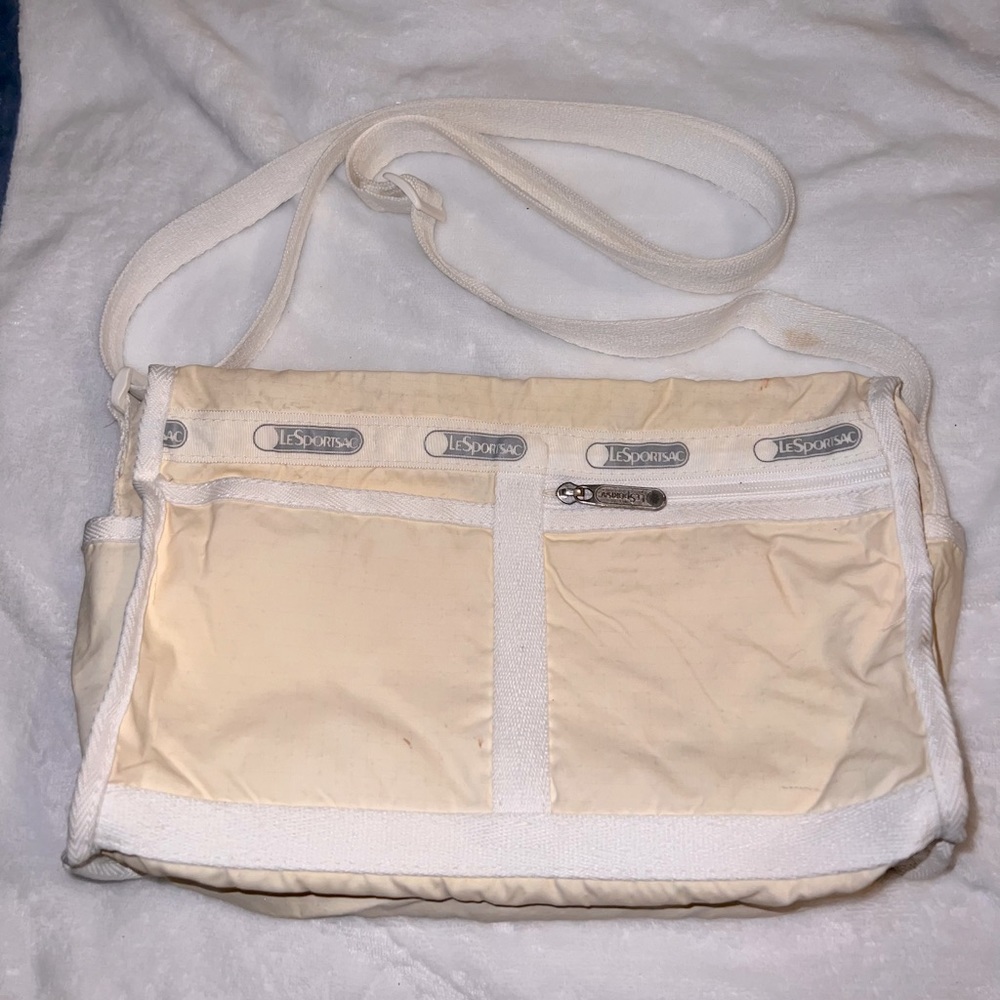 LeSportSac retro circa off white cross body bag